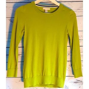 Banana Republic 52% Silk Turtle Green Swea…